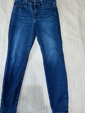American Eagle Outfitters Dark Blue Skinny Jeans Next Level Stretch Denim
